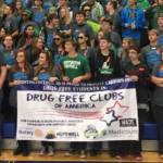 DFCA teen members w banner